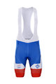 BONAVELO Krótkie spodnie kolarskie z szelkami - GROUPAMA FDJ 2020 - czerwony/biały/niebieski