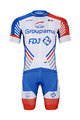 BONAVELO Krótka koszulka kolarska i spodenki - GROUPAMA FDJ 2020 - biały/czerwony/niebieski