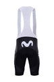 BONAVELO Krótkie spodnie kolarskie z szelkami - MOVISTAR 2020 - czarny