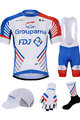 BONAVELO Kolarski mega zestaw - GROUPAMA FDJ 2020 - biały/czerwony/niebieski