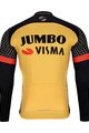 BONAVELO Zimowa koszulka kolarska z długim rękawem - JUMBO-VISMA 2021 WNT - żółty