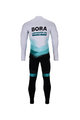 BONAVELO Zimowa kolarska koszulka i spodnie - BORA 2021 WINTER - zielony/czarny/biały