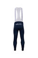 BONAVELO Długie spodnie kolarskie z szelkami - TREK 2021 WINTER - niebieski