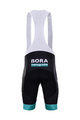 BONAVELO Krótkie spodnie kolarskie z szelkami - BORA 2022 - czarny/zielony