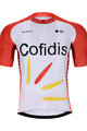 BONAVELO Koszulka kolarska z krótkim rękawem - COFIDIS 2021 - biały/czerwony