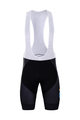 BONAVELO Krótkie spodnie kolarskie z szelkami - DSM 2022 - czarny/niebieski