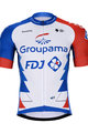 BONAVELO Krótka koszulka kolarska i spodenki - GROUPAMA FDJ 2021 - biały/niebieski/czerwony