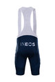 BONAVELO Krótkie spodnie kolarskie z szelkami - INEOS GRENADIERS '22 - niebieski