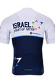 BONAVELO Koszulka kolarska z krótkim rękawem - ISRAEL 2021 - niebieski/biały