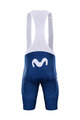 BONAVELO Krótkie spodnie kolarskie z szelkami - MOVISTAR 2021 - niebieski