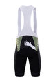 BONAVELO Krótkie spodnie kolarskie z szelkami - QHUBEKA ASSOS 2021 - biały/jasnozielony