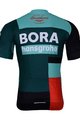 BONAVELO Krótka koszulka kolarska i spodenki - BORA 2022 - czerwony/czarny/zielony