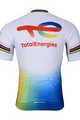 BONAVELO Koszulka kolarska z krótkim rękawem - TOTAL ENERGIES 2023 - żółty/niebieski/czerwony/biały