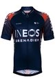 BONAVELO Koszulka kolarska z krótkim rękawem - INEOS 2022 KIDS - czerwony/niebieski