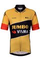 BONAVELO Koszulka kolarska z krótkim rękawem - JUMBO-VISMA '22 KIDS - czarny/żółty
