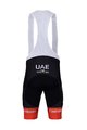 BONAVELO Krótkie spodnie kolarskie z szelkami - UAE 2022  - czarny/czerwony/biały