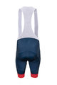 BONAVELO Krótkie spodnie kolarskie z szelkami - TREK 2022 - niebieski