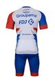 BONAVELO Krótka koszulka kolarska i spodenki - GROUPAMA FDJ 2022 - niebieski/biały/czerwony