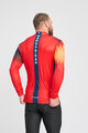 BONAVELO Zimowa koszulka kolarska z długim rękawem - INEOS 2024 WINTER - czerwony/niebieski