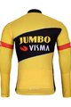 BONAVELO Zimowa koszulka kolarska z długim rękawem - JUMBO-VISMA 2025 WNT - żółty/czarny