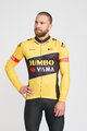 BONAVELO Zimowa koszulka kolarska z długim rękawem - JUMBO-VISMA 2023 WNT - żółty/czarny