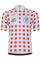 BONAVELO Koszulka kolarska z krótkim rękawem - TOUR DE FRANCE 2023 - biały/czerwony