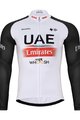 BONAVELO Zimowa koszulka kolarska z długim rękawem - UAE 2023 - czarny/biały/czerwony