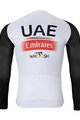 BONAVELO Zimowa kolarska koszulka i spodnie - UAE 2023 WINTER - czarny/czerwony/biały