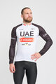 BONAVELO Zimowa koszulka kolarska z długim rękawem - UAE 2023 - czarny/biały/czerwony