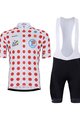 BONAVELO Krótka koszulka kolarska i spodenki - TOUR DE FRANCE 2024 - biały/czerwony/czarny
