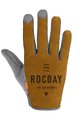 ROCDAY Kolarskie rękawiczki z długimi palcami - ELEMENTS - szary/żółty