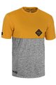 Rocday Koszulka kolarska z krótkim rękawem - DOUBLE - żółty/szary