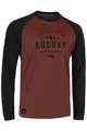 Rocday Letnia koszulka kolarska z długim rękawem - PATROL - czarny/czerwony