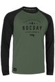 ROCDAY Letnia koszulka kolarska z długim rękawem - PATROL - czarny/zielony