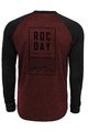 Rocday Letnia koszulka kolarska z długim rękawem - STAGE - czerwony/czarny