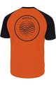 ROCDAY Koszulka kolarska z krótkim rękawem - GRAVEL - czarny/pomarańczowy