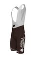 ROSTI Krótkie spodnie kolarskie z szelkami - AG2R 2020 - brązowy