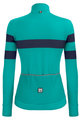 SANTINI Zimowa kolarska koszulka i spodnie - CORAL B. LADY WINTER - niebieski/jasnoniebieski
