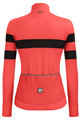 SANTINI Zimowa kolarska koszulka i spodnie - CORAL B. LADY WINTER - czarny/różowy