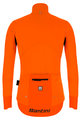 SANTINI Kolarska kurtka zimowa ze spodniami - VEGA XTREME WINTER - czarny/pomarańczowy/szary