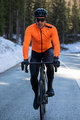 SANTINI Kolarska kurtka zimowa ze spodniami - VEGA XTREME WINTER - czarny/pomarańczowy/szary