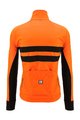 SANTINI Kolarska kurtka zimowa ze spodniami - COLORE HALO + LAVA - pomarańczowy/czarny
