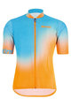 SANTINI Koszulka kolarska z krótkim rękawem - TERRA MTB - pomarańczowy/turkusowy