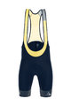 SANTINI Krótkie spodnie kolarskie z szelkami - LA VUELTA 2020 - żółty/czarny