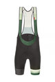 SANTINI Krótkie spodnie kolarskie z szelkami - LA VUELTA 2021 - zielony/szary