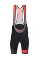 SANTINI Krótkie spodnie kolarskie z szelkami - LA VUELTA 2021 - czerwony/czarny