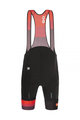 SANTINI Krótkie spodnie kolarskie z szelkami - LA VUELTA 2021 - czerwony/czarny