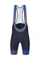SANTINI Krótkie spodnie kolarskie z szelkami - LA VUELTA 2021 - niebieski