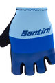 SANTINI Kolarskie rękawiczki z krótkimi palcami - LA VUELTA 2021 - niebieski