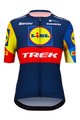 SANTINI Koszulka kolarska z krótkim rękawem - LIDL TREK 2024 LADY - żółty/czerwony/niebieski
